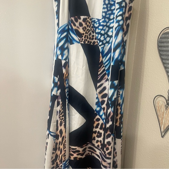 Trina Turk Black and White Halter Maxi Sundress - Picture 7 of 12